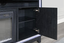 LILY DARK GREY ENT UNIT 72 INCH W/ LED, SPEAKERS, CRYSTAL INSERTS - My Sweet Home Furniture (Queens, NY)