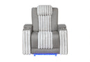 U8000 Power Recliner with Power Headrest and LED