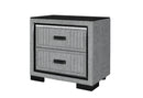 ISABELLA GREY NIGHTSTAND WITH LED - My Sweet Home Furniture (Queens, NY)