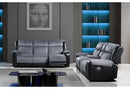 U5914/U5915 GREY/BLACK REC SOFA/CRLS W/IMMERSIVE SOUND & BLUE LED - My Sweet Home Furniture (Queens, NY)