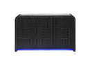 BECKETT WHT/BLK DRESSER W/ LED - My Sweet Home Furniture (Queens, NY)