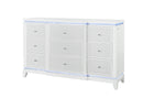 ALINA WHITE DRESSER WITH LED - My Sweet Home Furniture (Queens, NY)