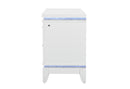 ALINA WHITE NIGHTSTAND WITH LED AND USB - My Sweet Home Furniture (Queens, NY)