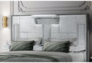 OSCAR GREY QUEEN BED NO WOOD TRIM - My Sweet Home Furniture (Queens, NY)