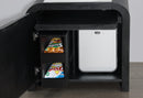 BECKETT WHITE/BLACK NIGHTSTAND WITH LED, COOLER AND SPEAKER - My Sweet Home Furniture (Queens, NY)