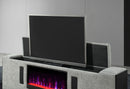 ISABELLA GREY KING BED W/LED, TV LIFT, SPEAKER AND FIREPLACE - My Sweet Home Furniture (Queens, NY)