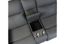 U6026 GREY PU 46A CONSOLE RECLINING LOVESEAT WITH LED AND SPEAKER - My Sweet Home Furniture (Queens, NY)
