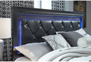 POMPEI METALLIC GREY QUEEN BED W/LED, DRESSER, MIRROR AND NIGHTSTAND - My Sweet Home Furniture (Queens, NY)