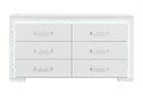 NAOMI SILVER MARBLE DRESSER WITH LED - My Sweet Home Furniture (Queens, NY)