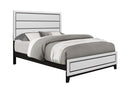 KATE WHITE QUEEN BED, DRESSER, MIRROR, NIGHTSTAND