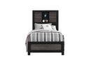 LISBON GREY/BLACK BOOKCASE TWIN BED - My Sweet Home Furniture (Queens, NY)