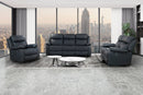 U6026 BLACK PU 72A REC SOFA/CONSOLE REC LOVESEAT W/LED & SPEAKER/REC - My Sweet Home Furniture (Queens, NY)