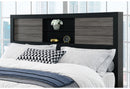 LISBON GREY/BLACK BOOKCASE TWIN BED GROUP - My Sweet Home Furniture (Queens, NY)