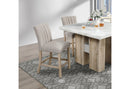 D04 NATURAL BAR TABLE + 6 D8685 BEIGE/NAT BAR STOOL - My Sweet Home Furniture (Queens, NY)