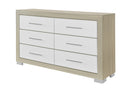 EMMA NATURAL/WHITE DRESSER - My Sweet Home Furniture (Queens, NY)