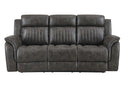 U8517 GREY RECLINING SOFA/CONSOLE RECLINING LOVESEAT/GLIDER RECLINER