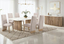 D2504DT AND 4 D12DC BEIGE/NATURAL - My Sweet Home Furniture (Queens, NY)