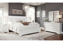 POMPEI METALLIC WHITE QUEEN BED WITH LED - My Sweet Home Furniture (Queens, NY)