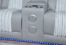 U8000 GREY P2 SECTIONAL WITH LED