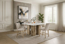 D04 NATURAL BAR TABLE + D8685 BEIGE/NAT BAR STOOL - My Sweet Home Furniture (Queens, NY)