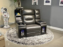 MVP BLANCHE BLACK POWER RECLINER WITH POWER HEADREST - My Sweet Home Furniture (Queens, NY)