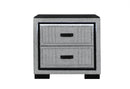 ISABELLA GREY NIGHTSTAND WITH LED - My Sweet Home Furniture (Queens, NY)