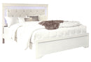 POMPEI METALLIC WHITE FULL BED WITH LED - My Sweet Home Furniture (Queens, NY)
