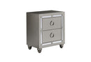 RILEY SILVER NIGHTSTAND - My Sweet Home Furniture (Queens, NY)