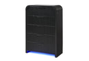 BECKETT WHT/BLK CHEST W/ LED - My Sweet Home Furniture (Queens, NY)