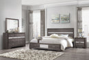 SEVILLE GREY QUEEN BED DRESSER MIRROR NIGHTSTAND