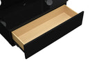ELLA BLACK NARROW TALL MIRROR WITH DRAWER AND SPEAKER - My Sweet Home Furniture (Queens, NY)