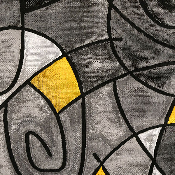 Sivas Charcoal Yellow 8' X 10' Area Rug - My Sweet Home Furniture (Queens, NY)