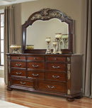 Cosmos Rosanna Mirror in Dark Cherry