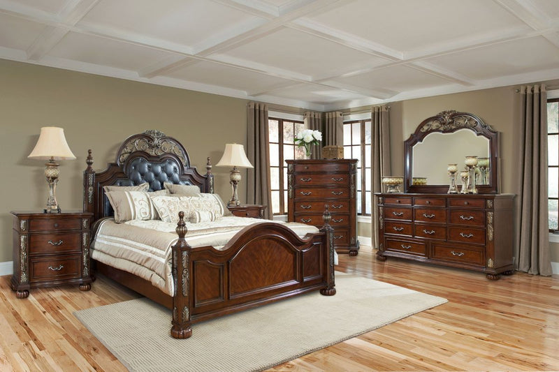 Cosmos Rosanna Dresser in Dark Cherry - My Sweet Home Furniture (Queens, NY)