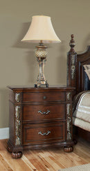 Cosmos Rosanna Nightstand in Dark Cherry