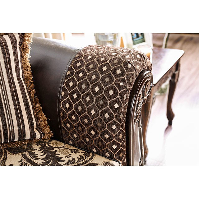 Quirino Light Brown/Dark Brown Sofa - My Sweet Home Furniture (Queens, NY)