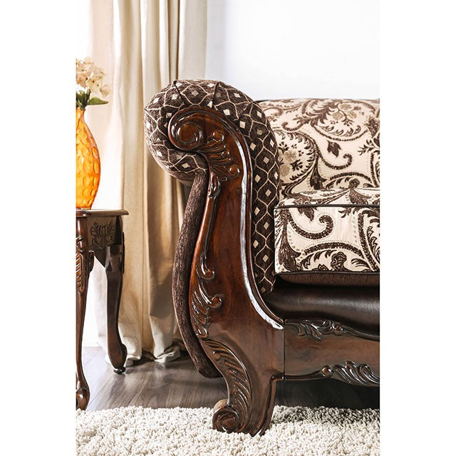 Quirino Light Brown/Dark Brown Sofa - My Sweet Home Furniture (Queens, NY)