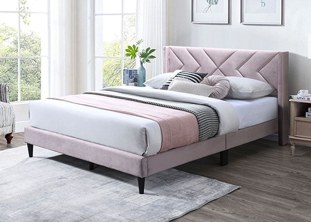 Cherry Queen Bed - My Sweet Home Furniture (Queens, NY)