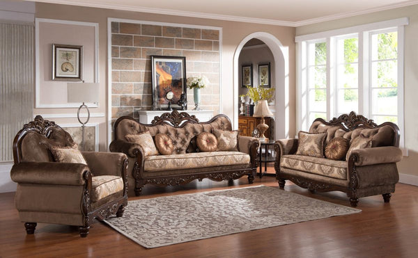 Cosmos Zoya Sofa in Dark Walnut